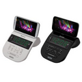 Jensen Bluetooth Clock Radio w/Cellphone Holder